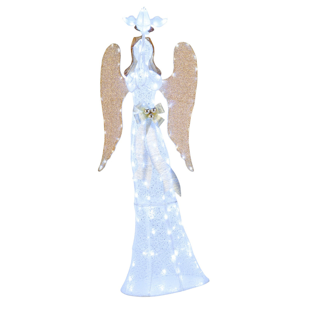 3D Lighted Angel Christmas Decoration 5.5 FT Halo Angel