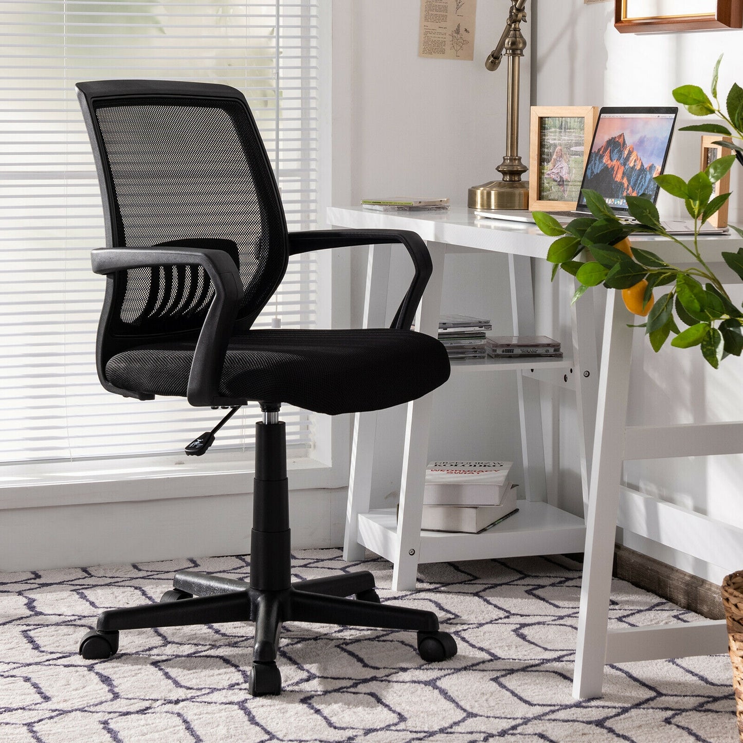 Mid-Back Mesh Office Chair with Lumbar Support