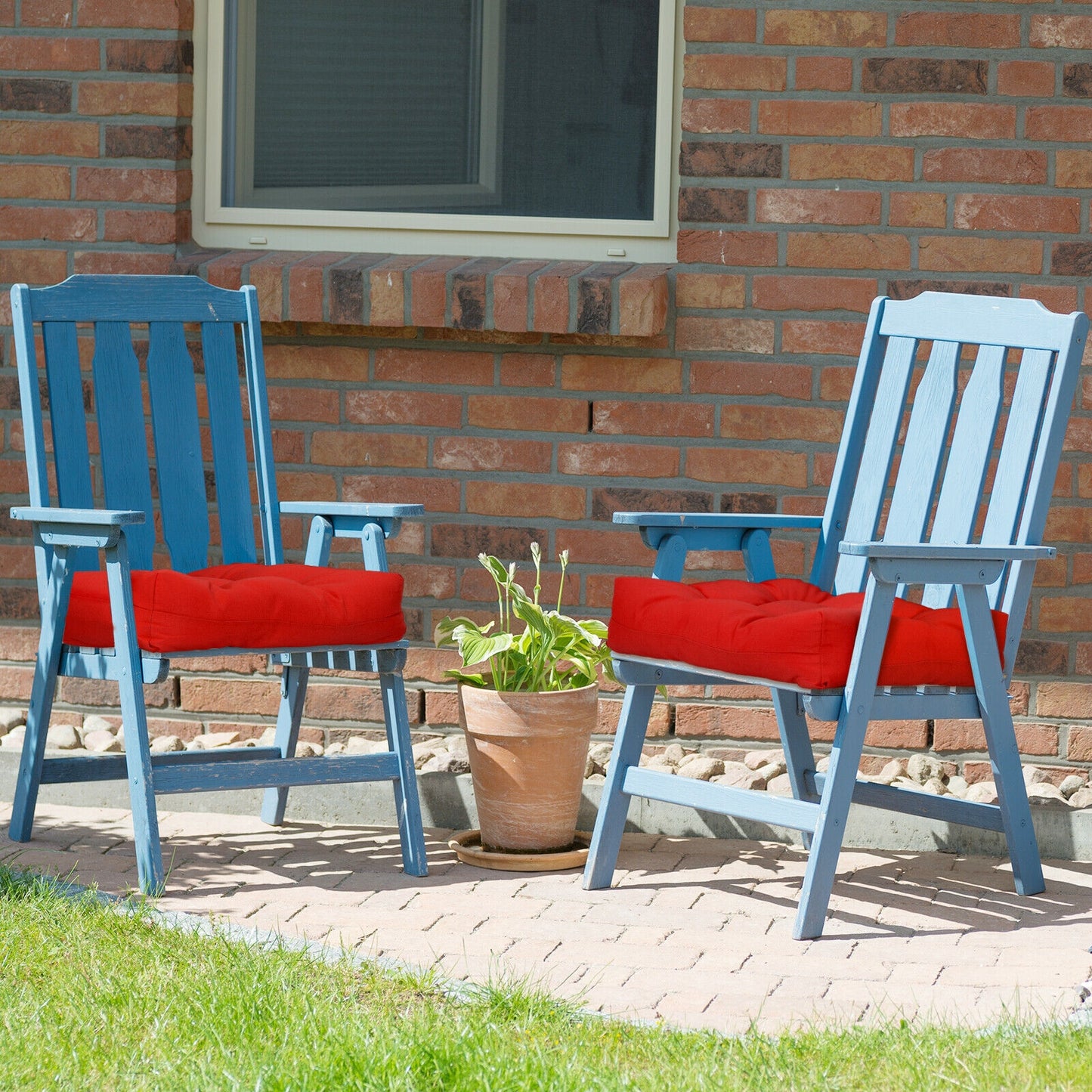 21x21 Inch Patio Chair Seat Cushion Pads - Indoor & Outdoor