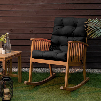 Tufted Outdoor Chair Cushion 44x22 Inch High Back Pad