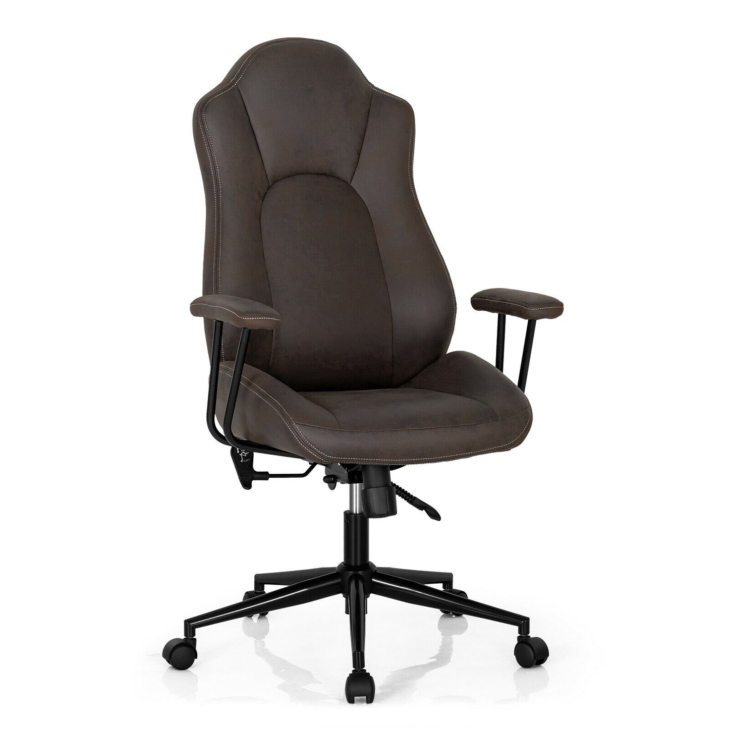 Executive Office Chair with Adjustable High Back and Armrests