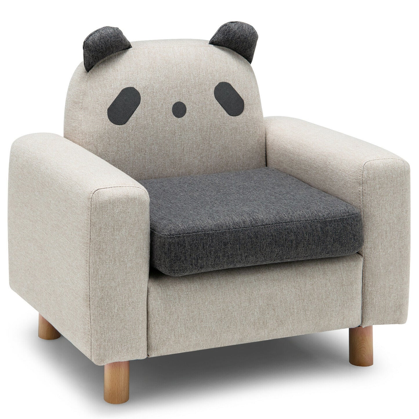 Kids Sofa with Armrests and Thick Cushion