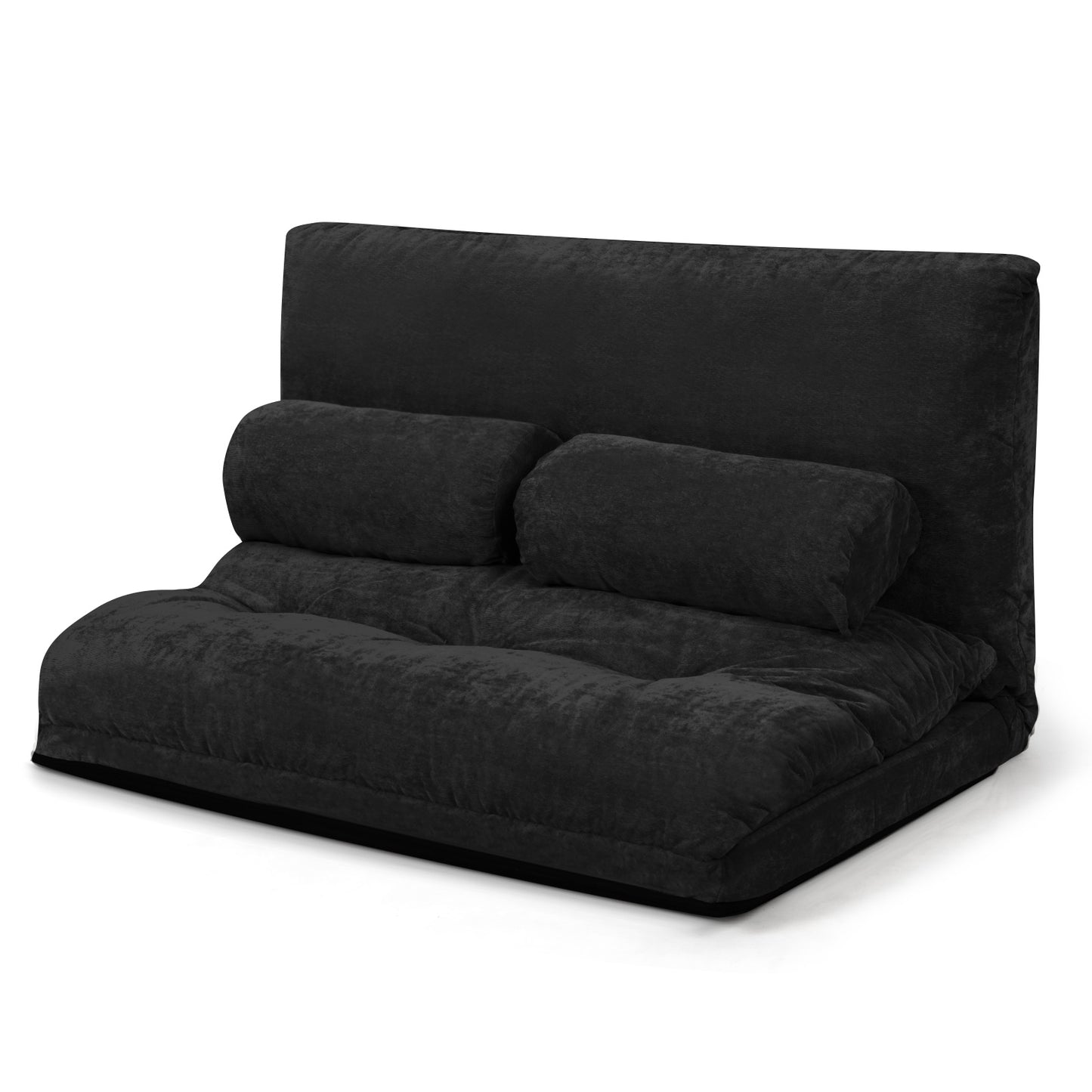 6-Position Adjustable Floor Sofa with 2 Pillows
