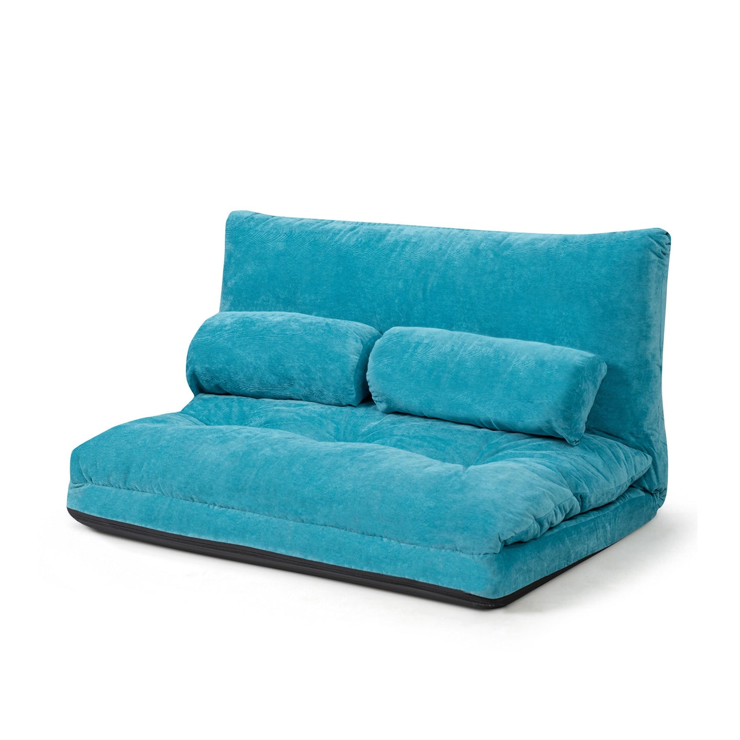 6-Position Adjustable Floor Sofa with 2 Pillows