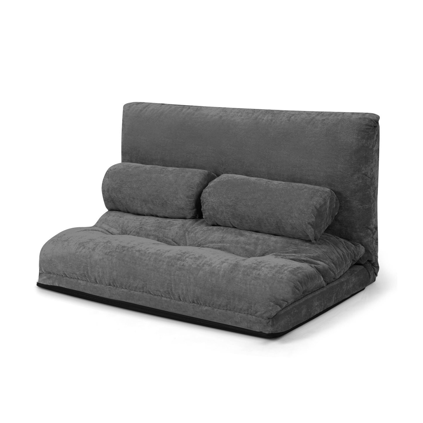 6-Position Adjustable Floor Sofa with 2 Pillows