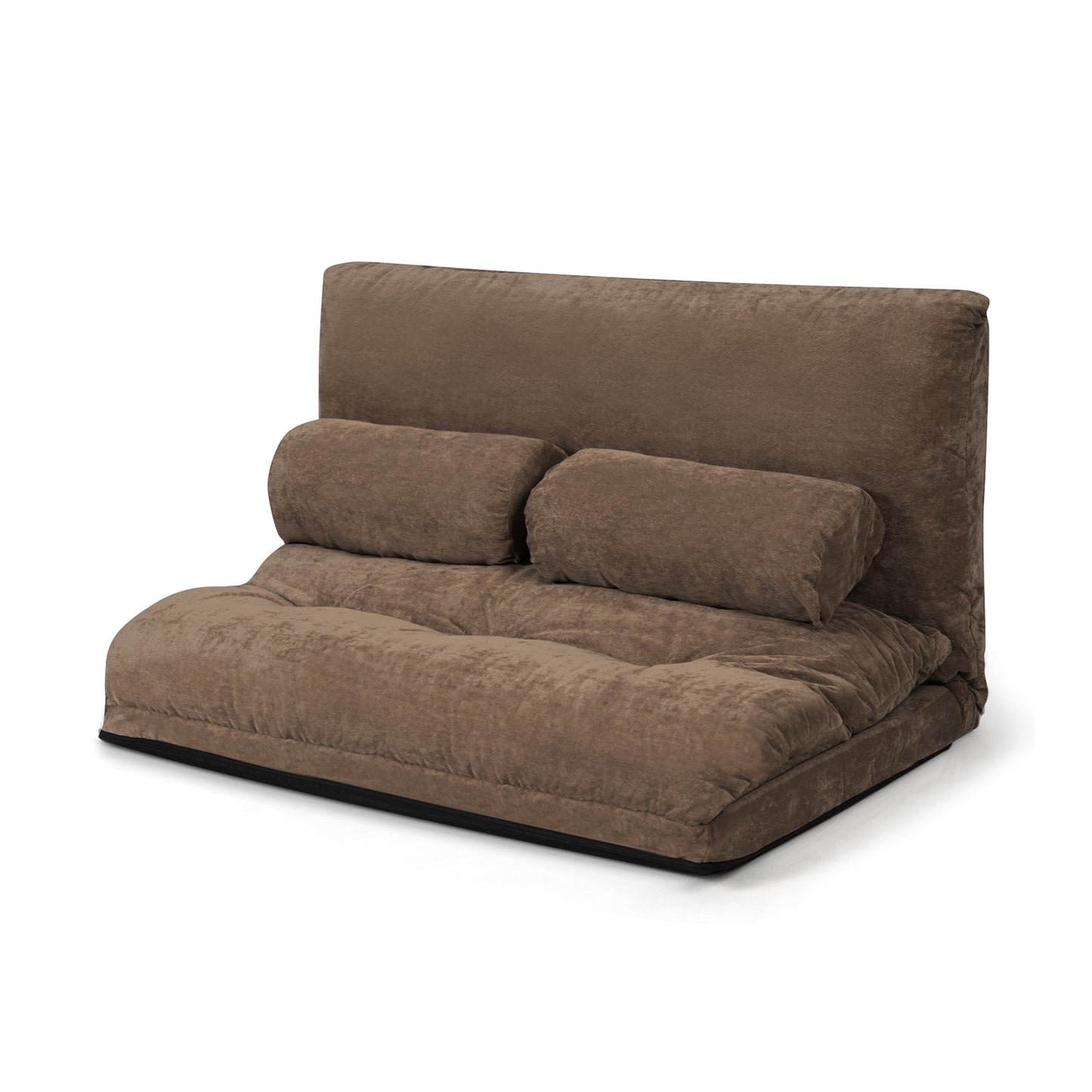 6-Position Adjustable Floor Sofa with 2 Pillows