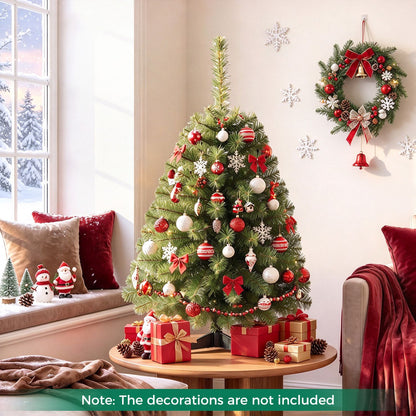 3 FT Mini Tabletop Christmas Tree with 113 Green PVC Branch Tips