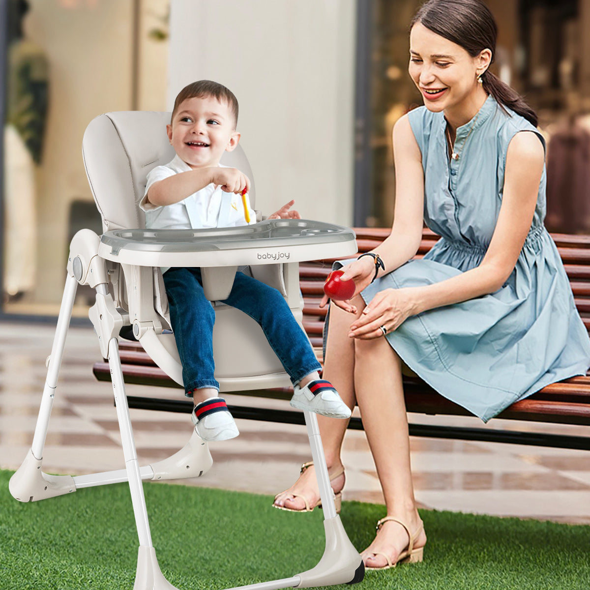 3-in-1 Convertible Baby High Chair with Adjustable Height