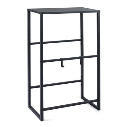3-Tier Drink Crate Rack with Shelf for Beer and Water for Kitchen and Garage