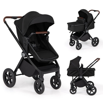 3-in-1 Convertible High Landscape Bassinet Stroller