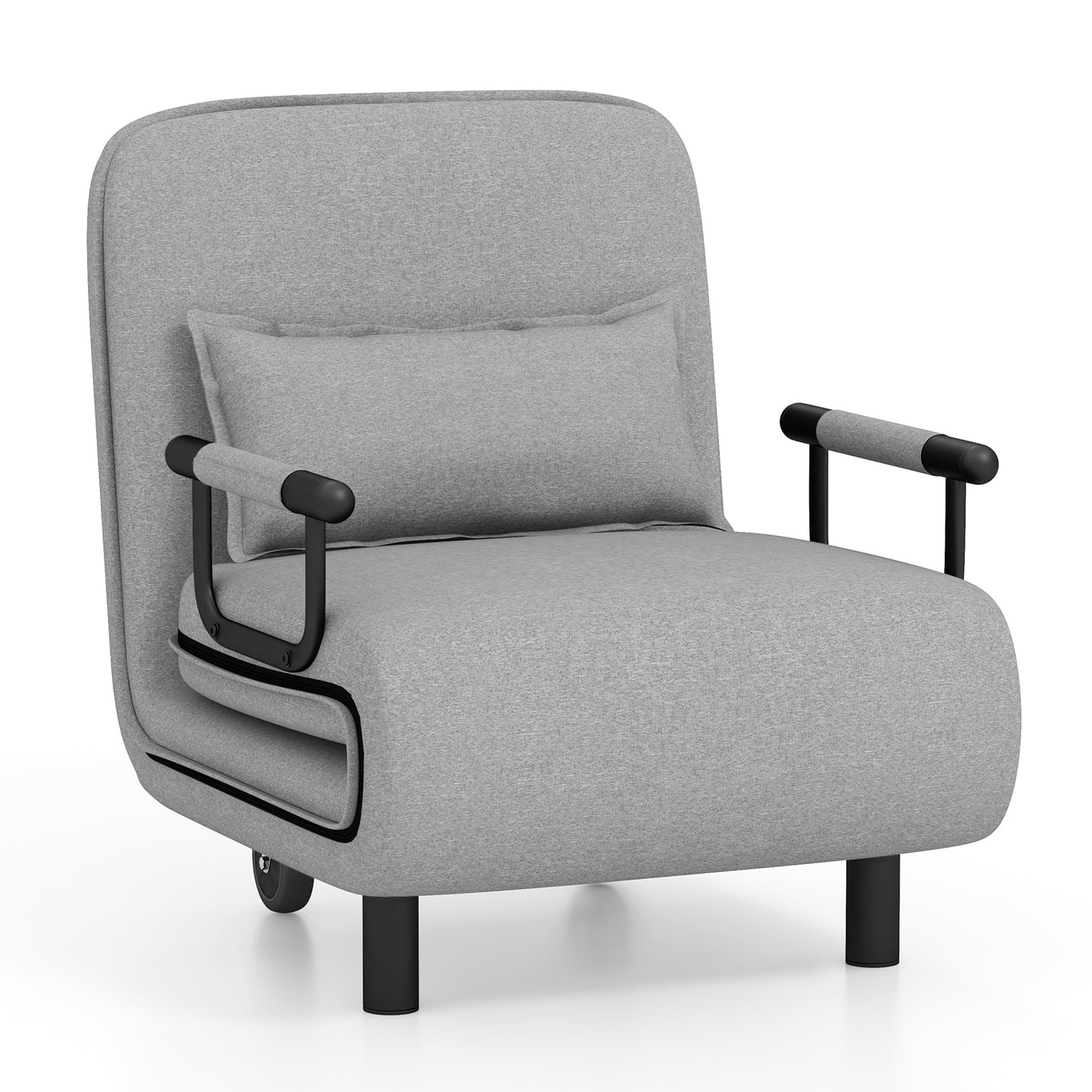 Convertible Sofa Bed with 5-Position Adjustable Backrest