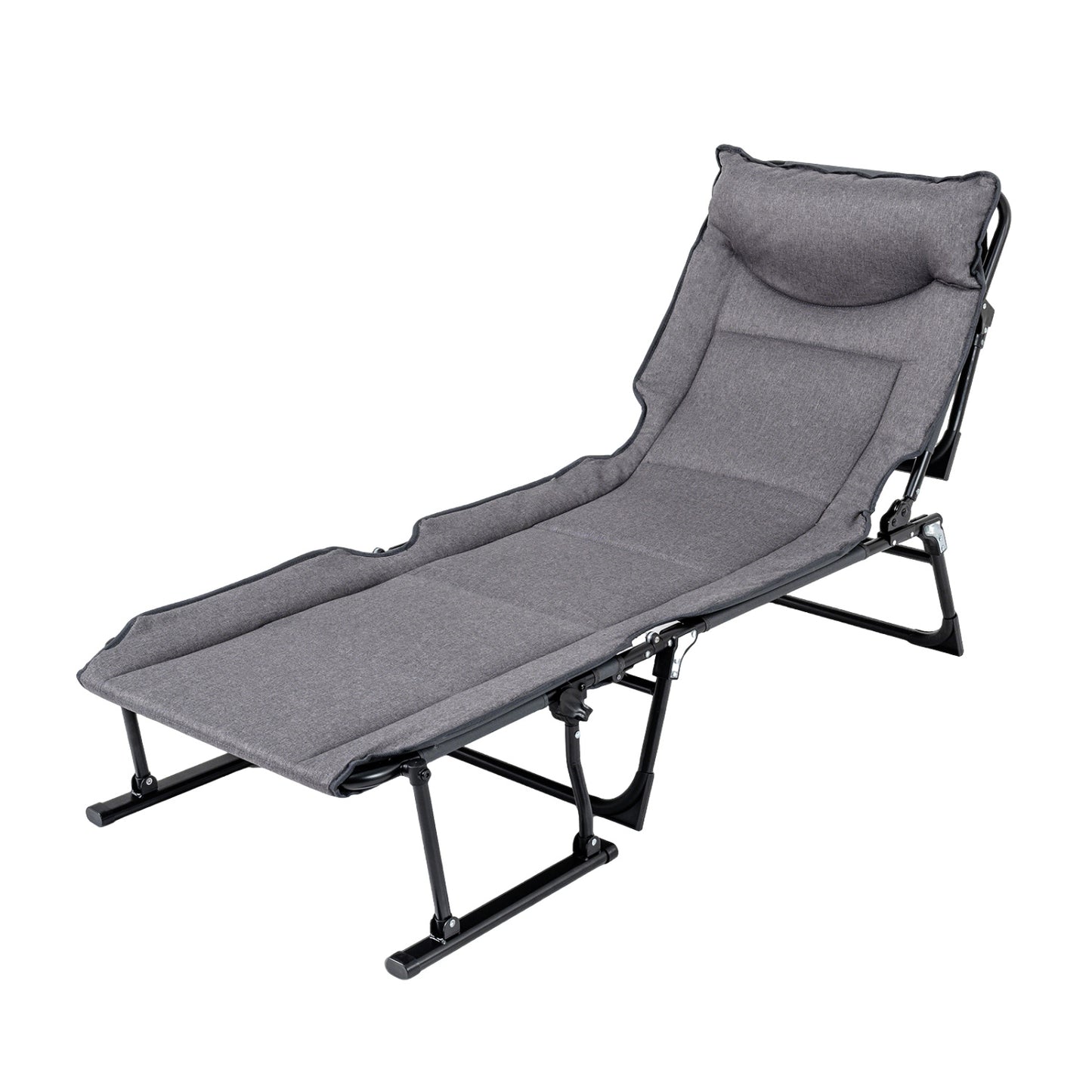 3-in-1 Folding Camping Cot with Adjustable Backrest