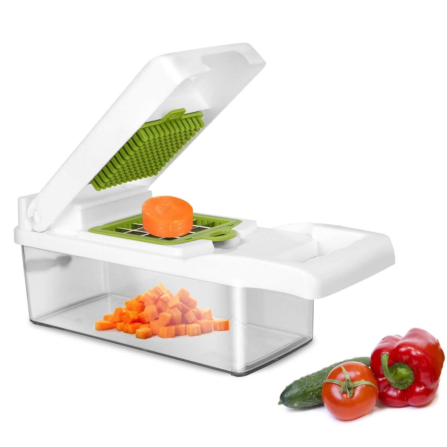 Vegetable Chopper 12-in-1 with Container and Hand Protector