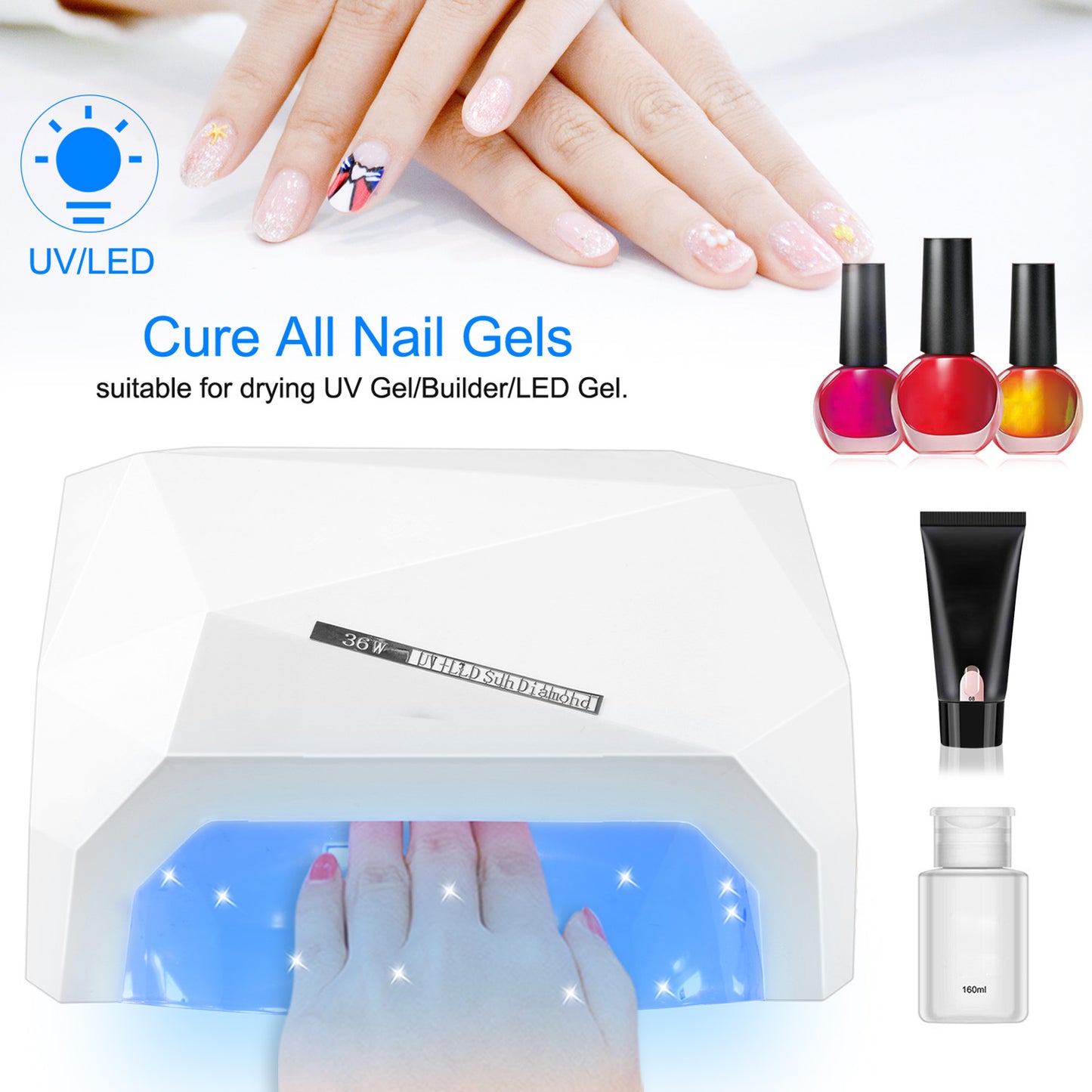 36W UV LED Nail Lamp