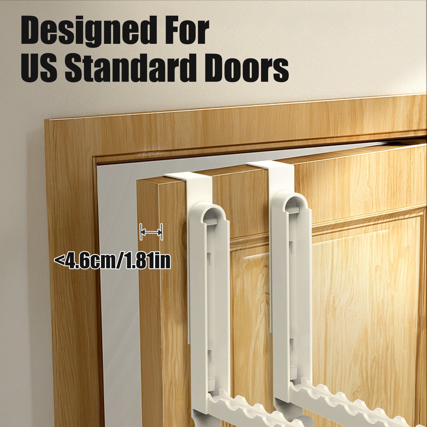 Over The Door Hanger Hooks - Foldable Drying Rack 2-Pack