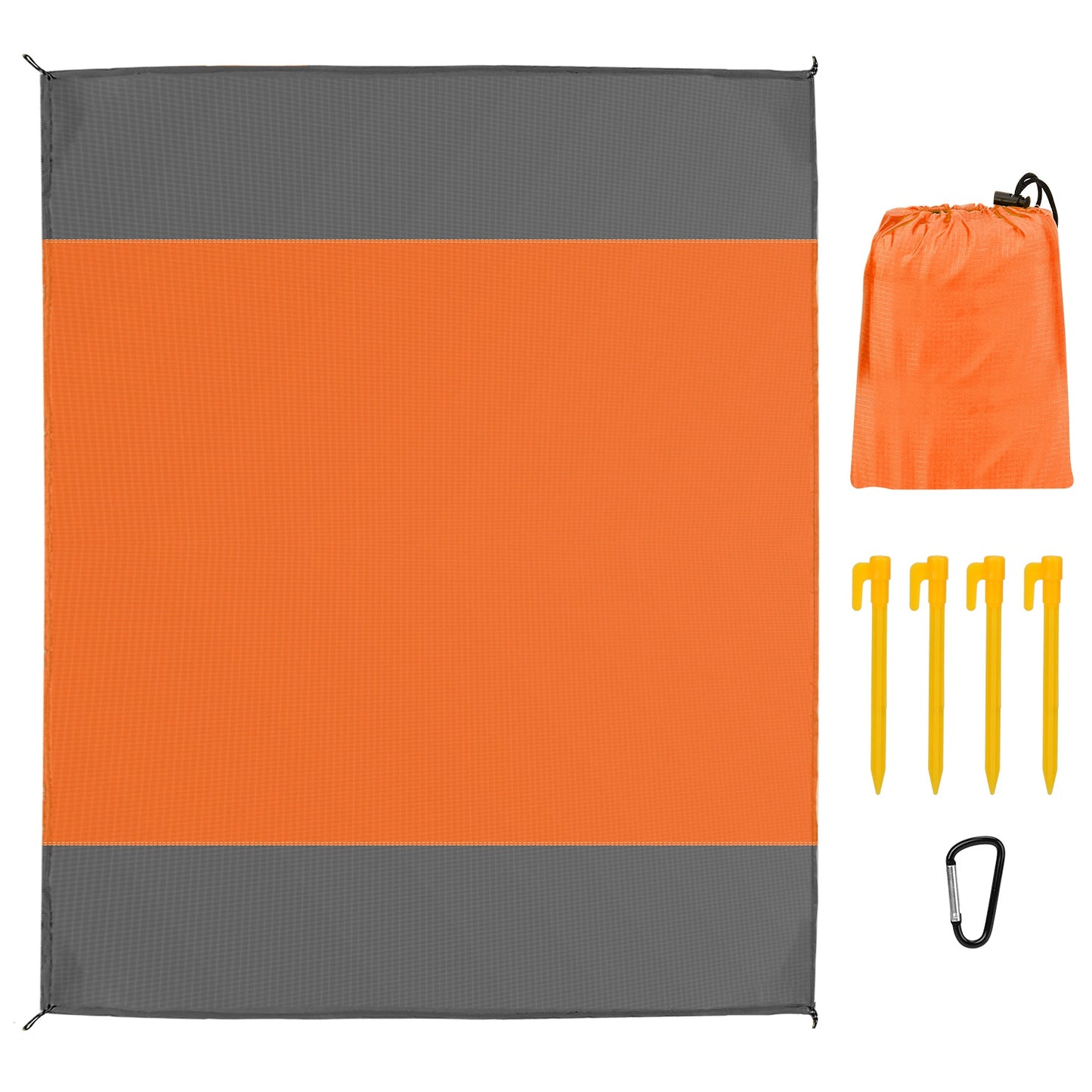 Sand Proof Picnic Blanket with Anchors and Carry Bag
