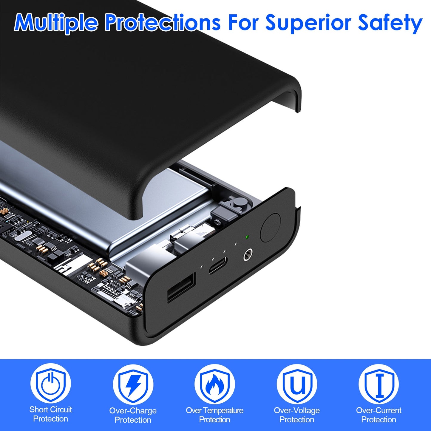 10000mAh Power Bank for Heated Clothing with Dual Output