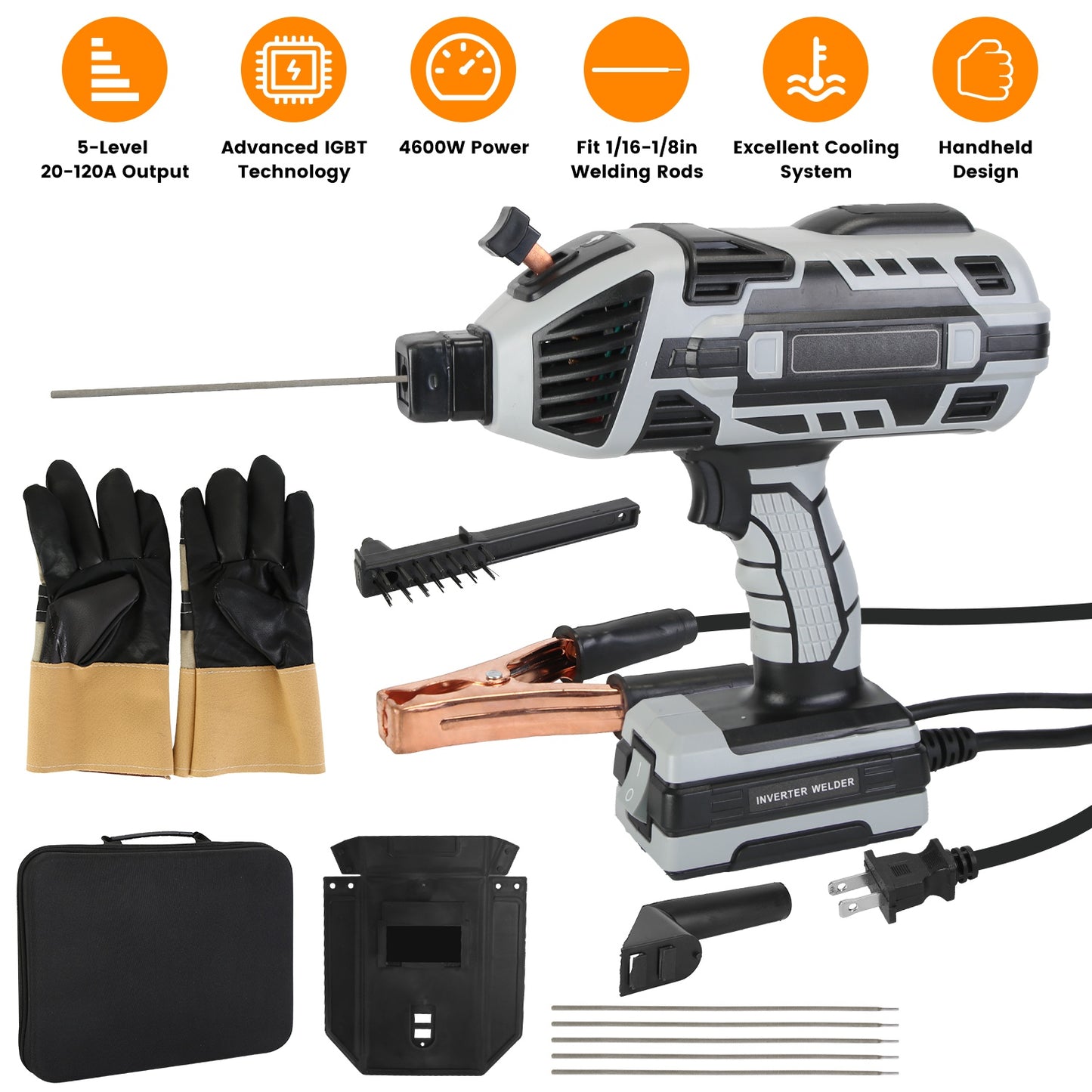 110V ARC Welder 120A Portable Stick Welding Machine with IGBT
