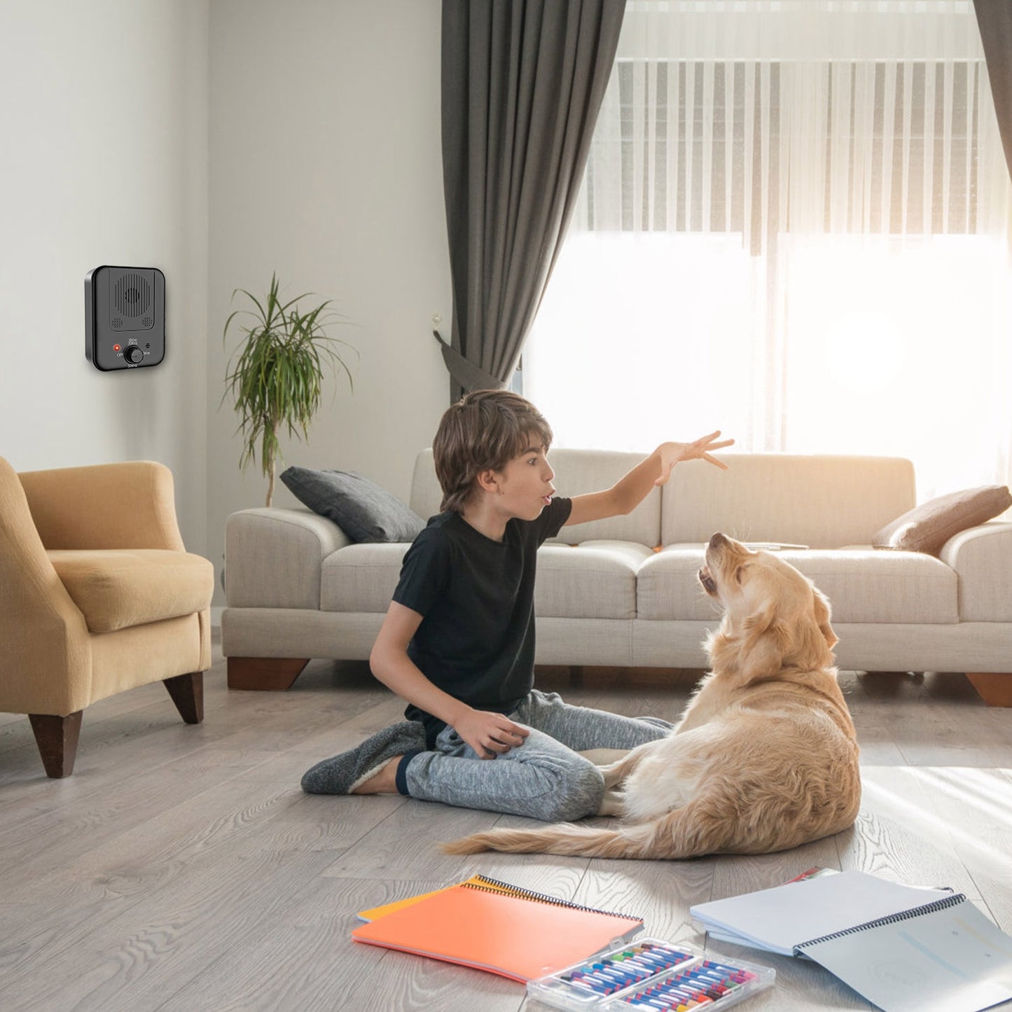Ultrasonic Dog Bark Control Device with 3 Frequency Levels