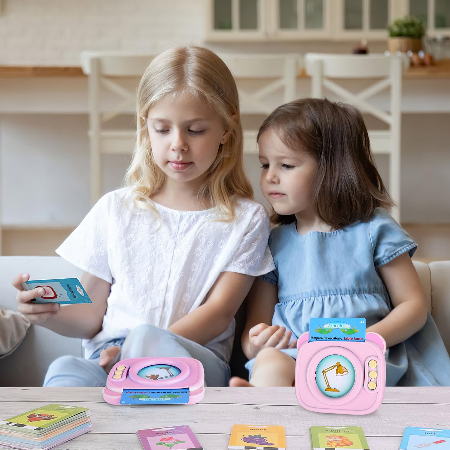 Bilingual Talking Flash Cards - Spanish & English Learning Toy