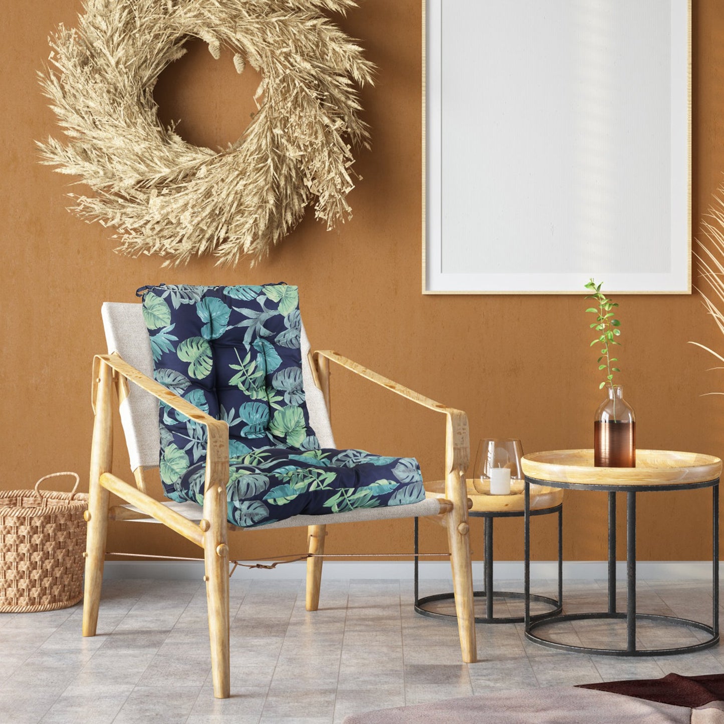 Rocking Chair Cushion Set - Waterproof with Non-Slip Ties