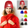 Warm Hat Camping Jogging Running Cap Headlamp