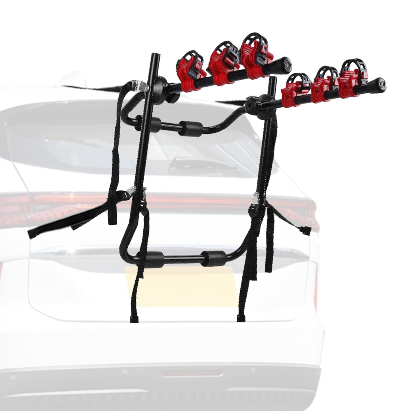 3-Bike Trunk Mount Rack - 132 LBS Capacity