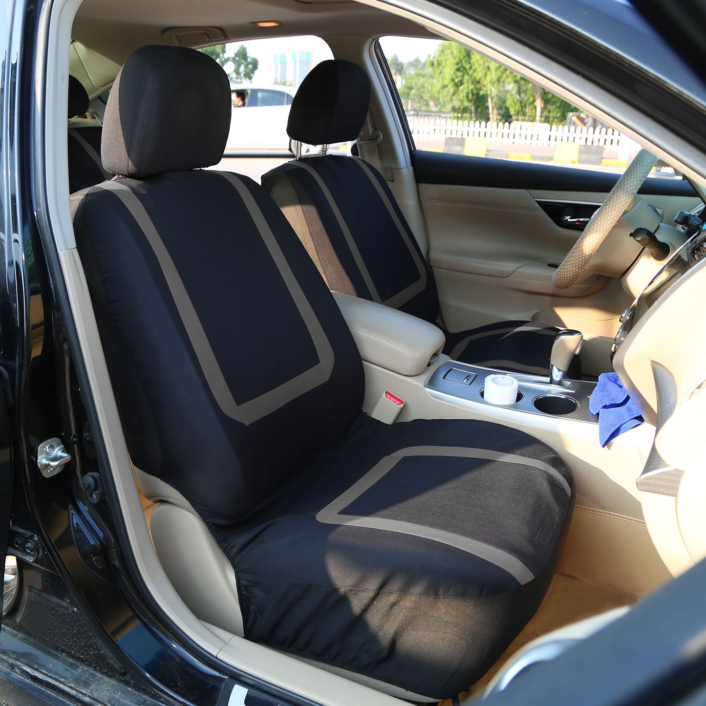 Universal Car Seat Covers 9-Piece Set for Auto Truck SUV