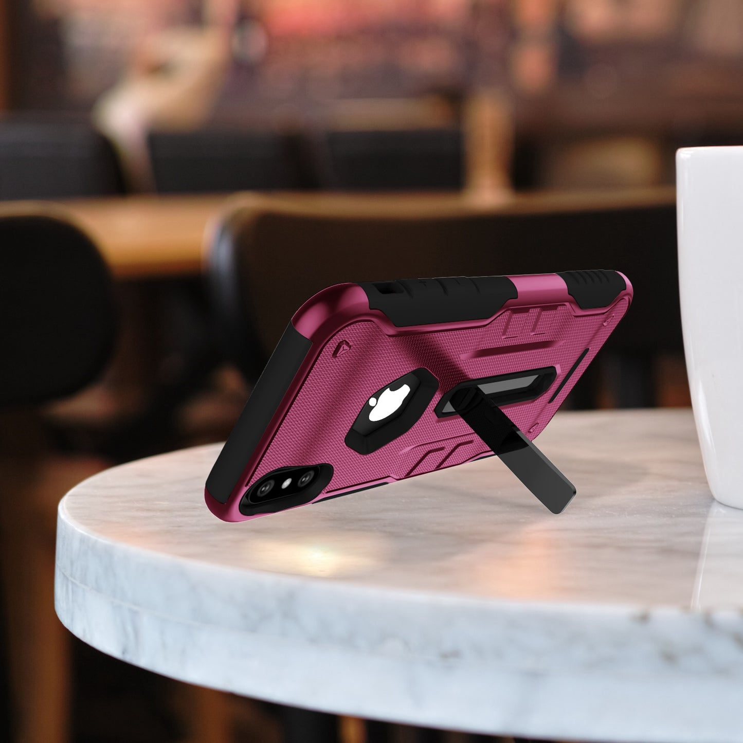 iPhone X Rugged Case with Kickstand - Dual Layer Protection