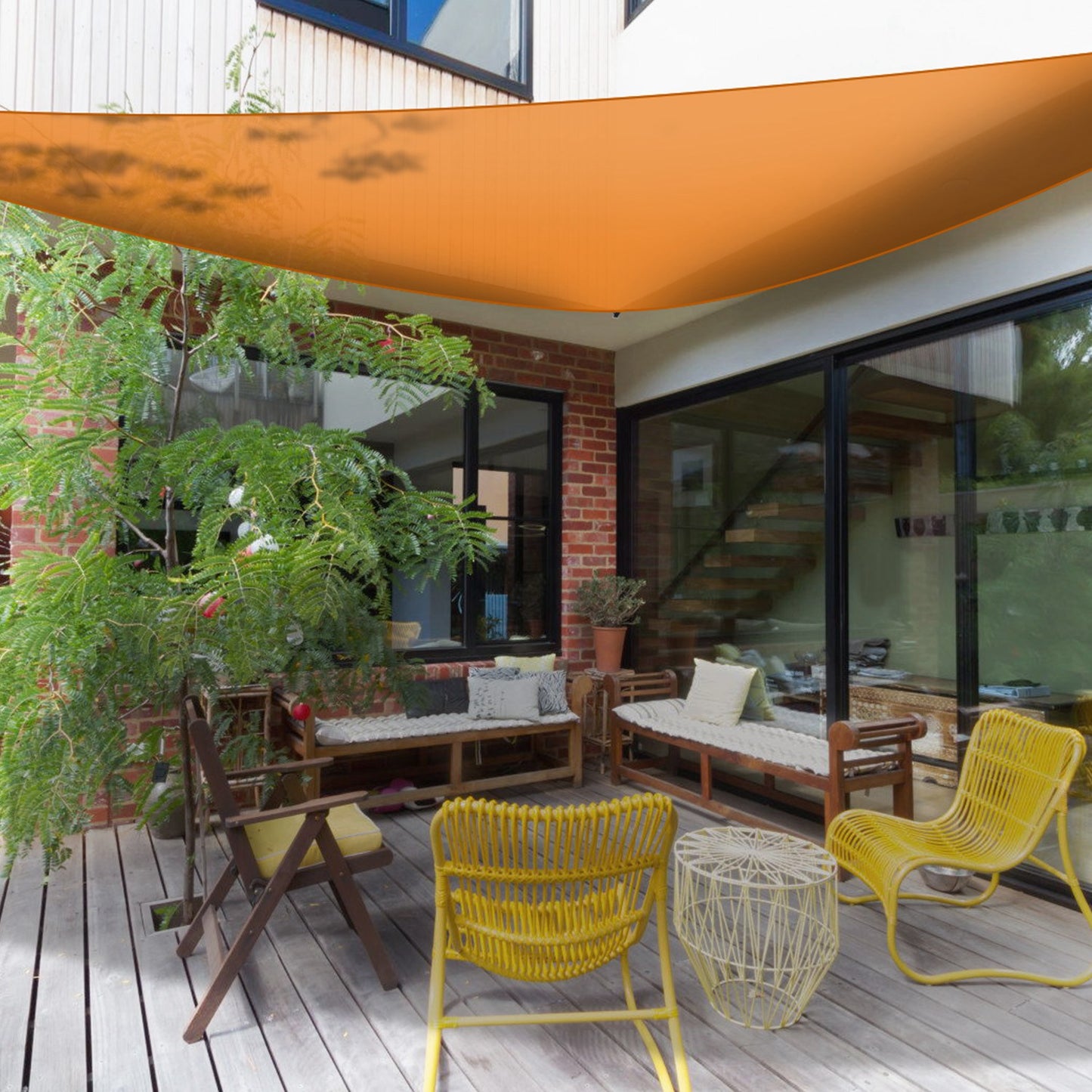 Triangle Shade Sail Canopy - Waterproof Outdoor Sun Shelter