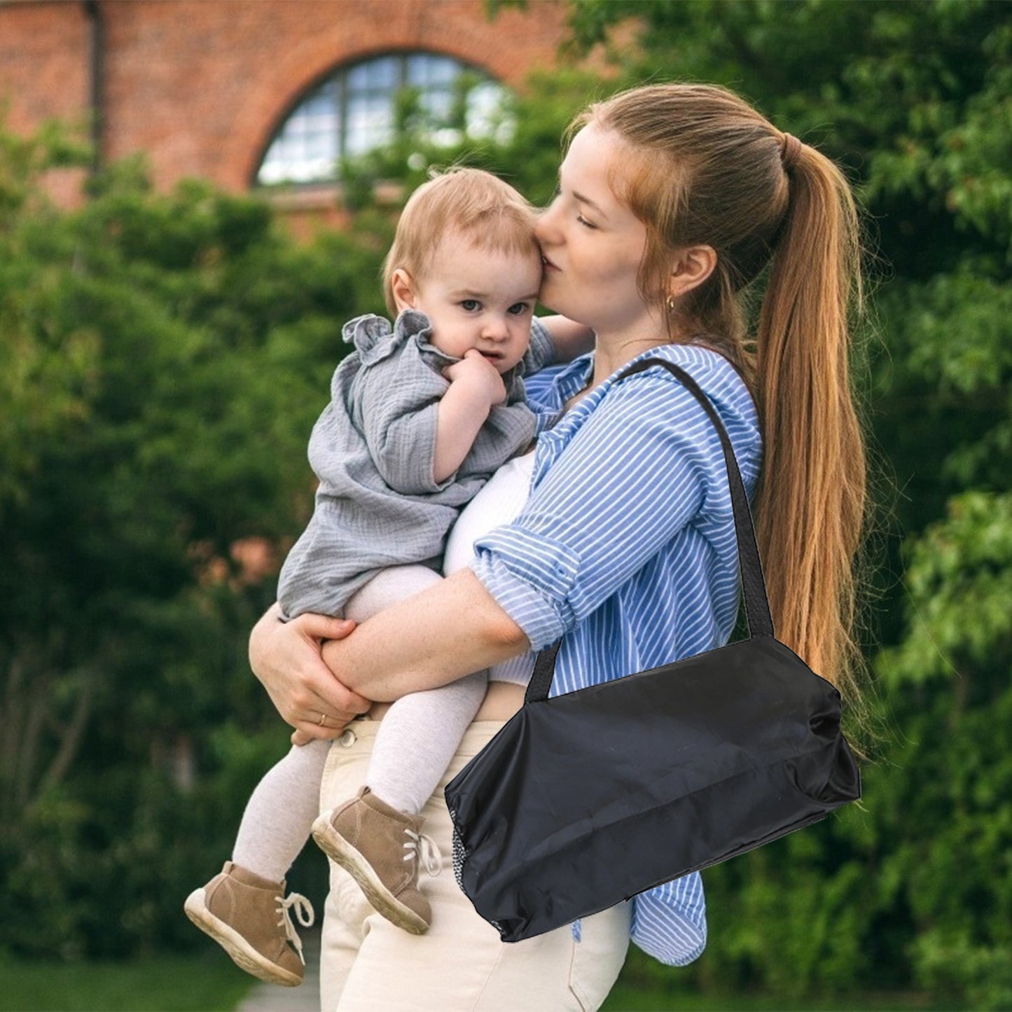 Portable Baby Booster Seat with Detachable Tray & Carry Bag