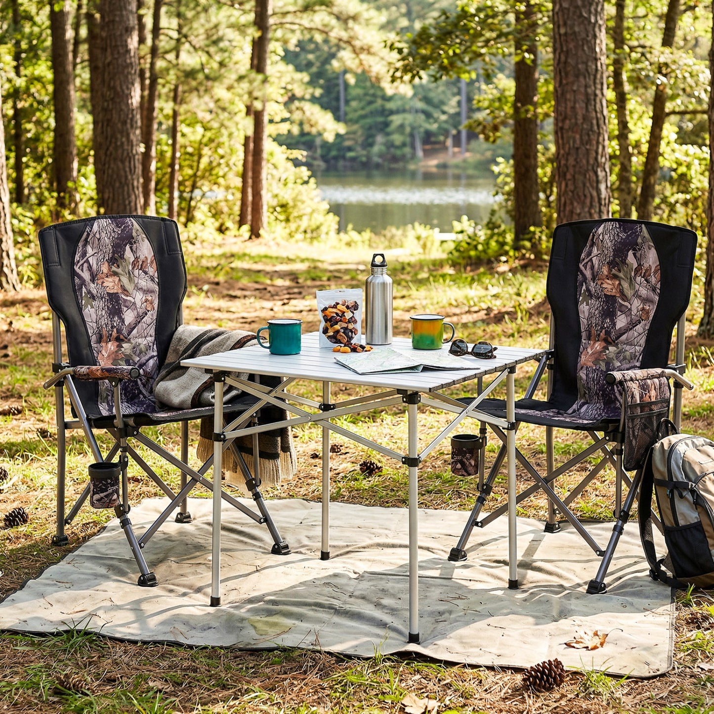Portable Camping Chair with 400 LBS Capacity
