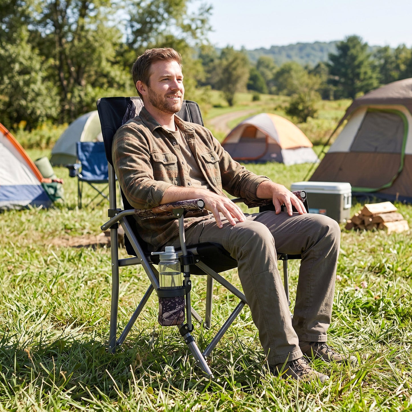 Portable Camping Chair with 400 LBS Capacity