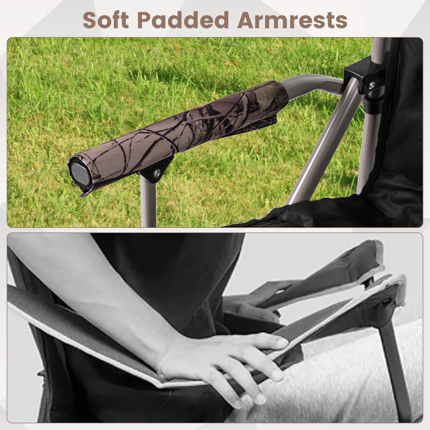 Portable Camping Chair with 400 LBS Capacity
