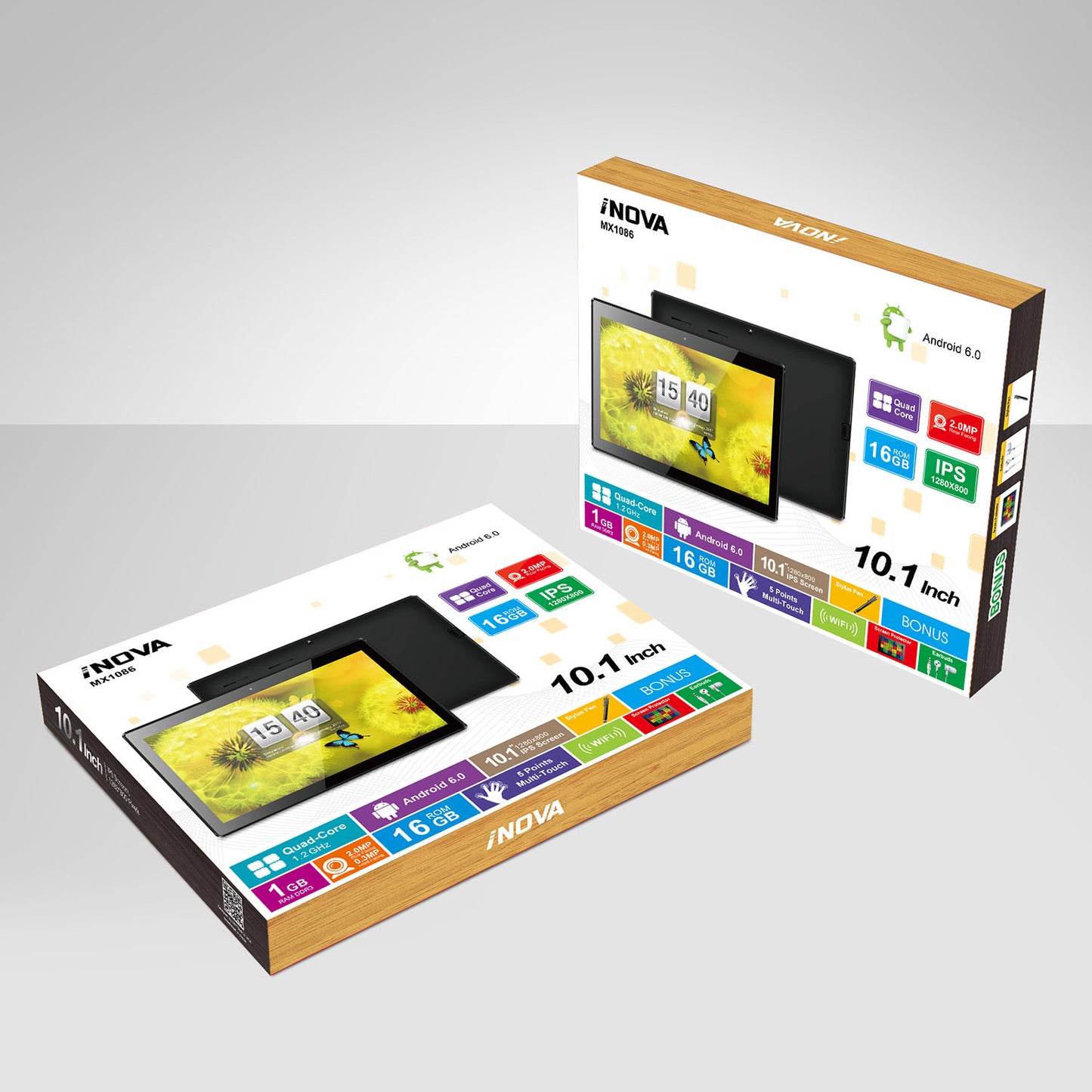 10.1" Android Tablet with Quad-Core Processor - 16GB Storage