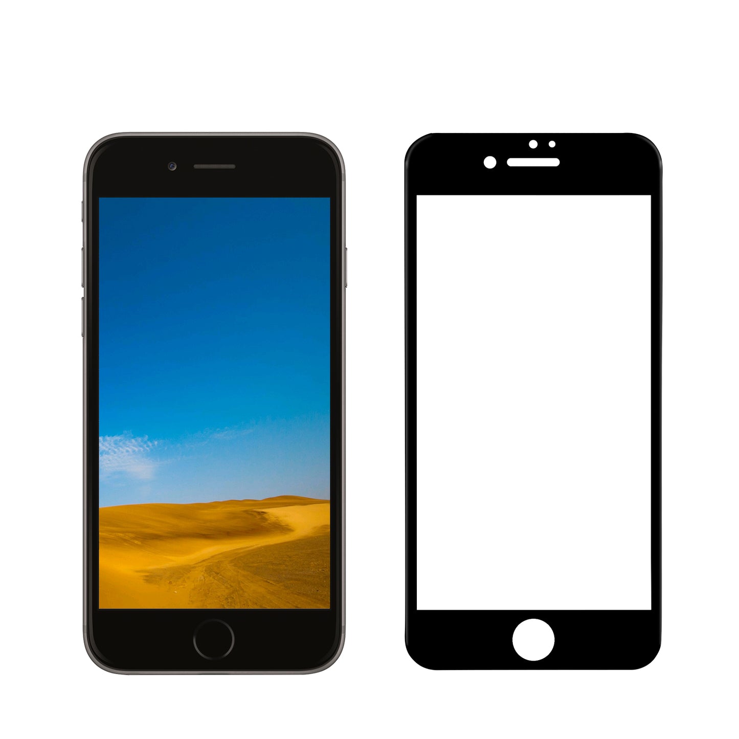 iPhone 7 Tempered Glass Screen Protector with 3D Curved Edges