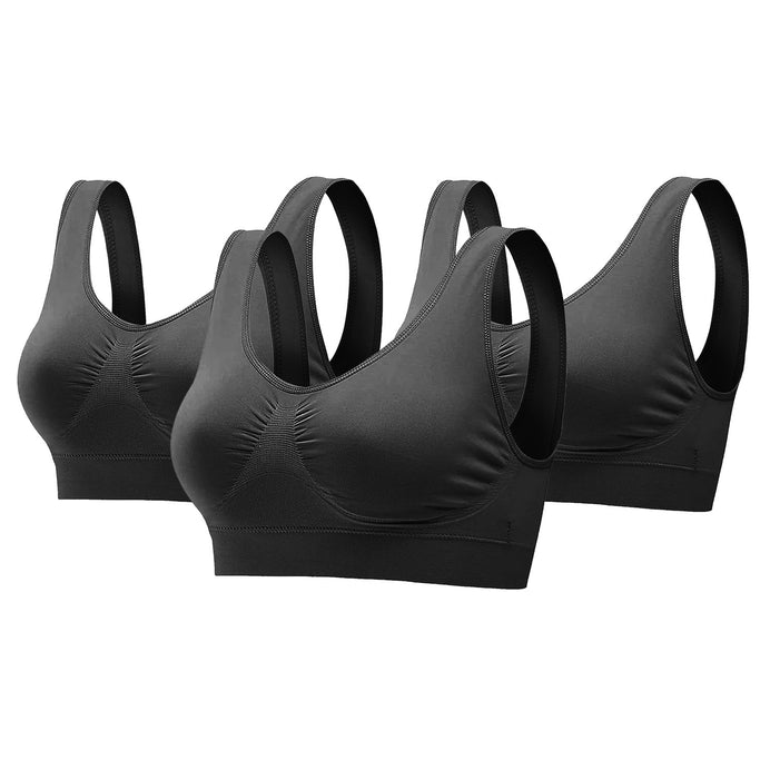 3-Pack Seamless Fitness Sports Bra