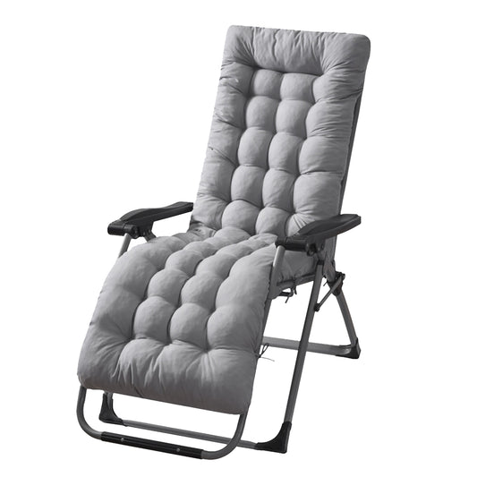Chaise Lounger Cushion 67x22in with Secure Straps
