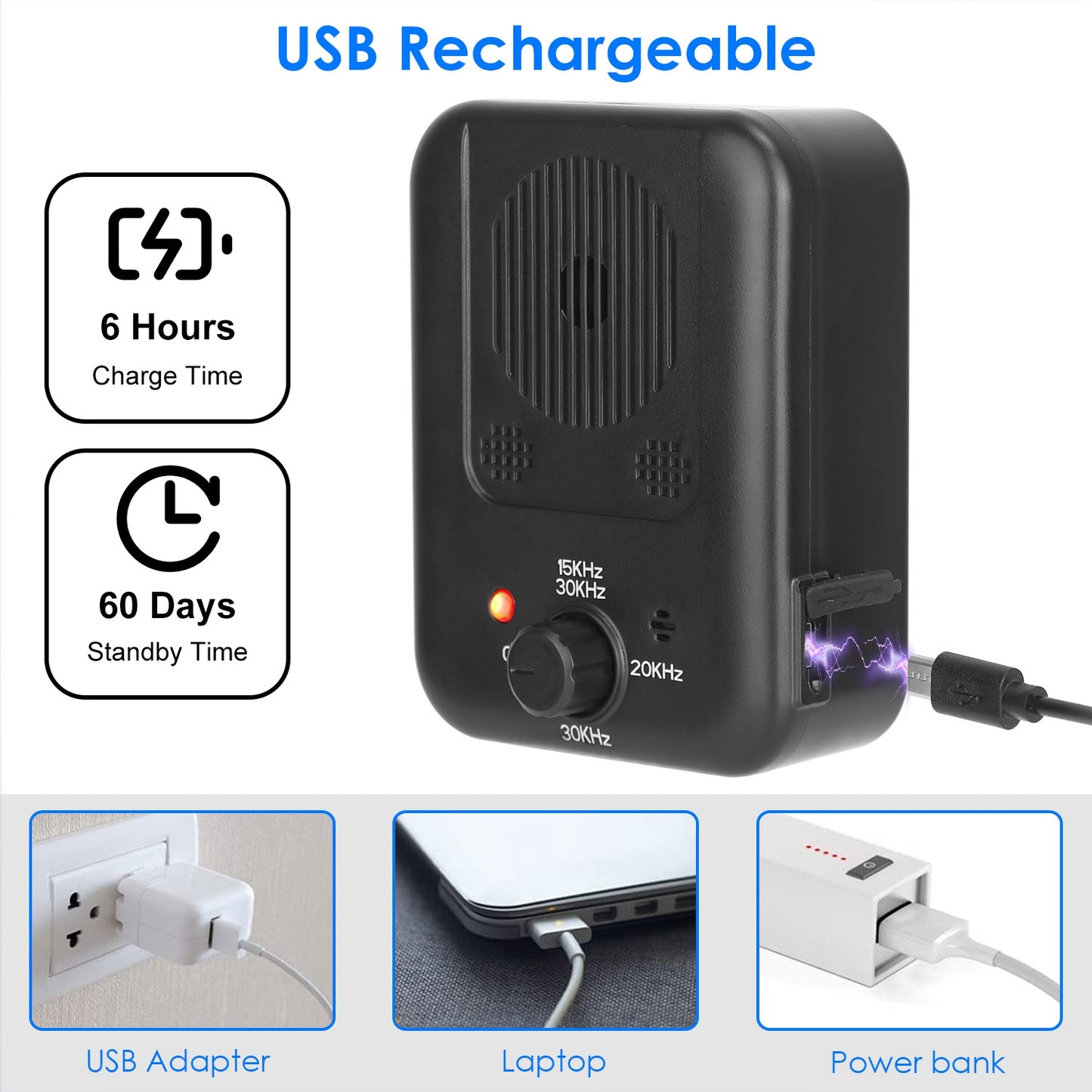 Ultrasonic Dog Bark Control Device with 3 Frequency Levels