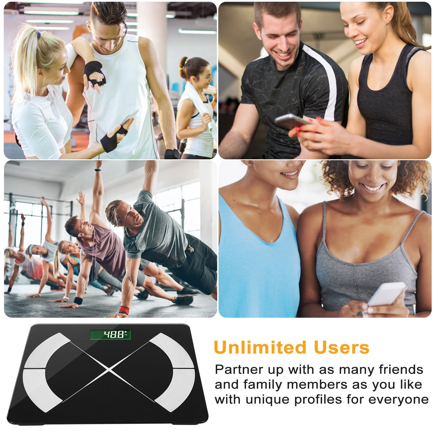 Smart Body Composition Scale with App & 24 Health Metrics