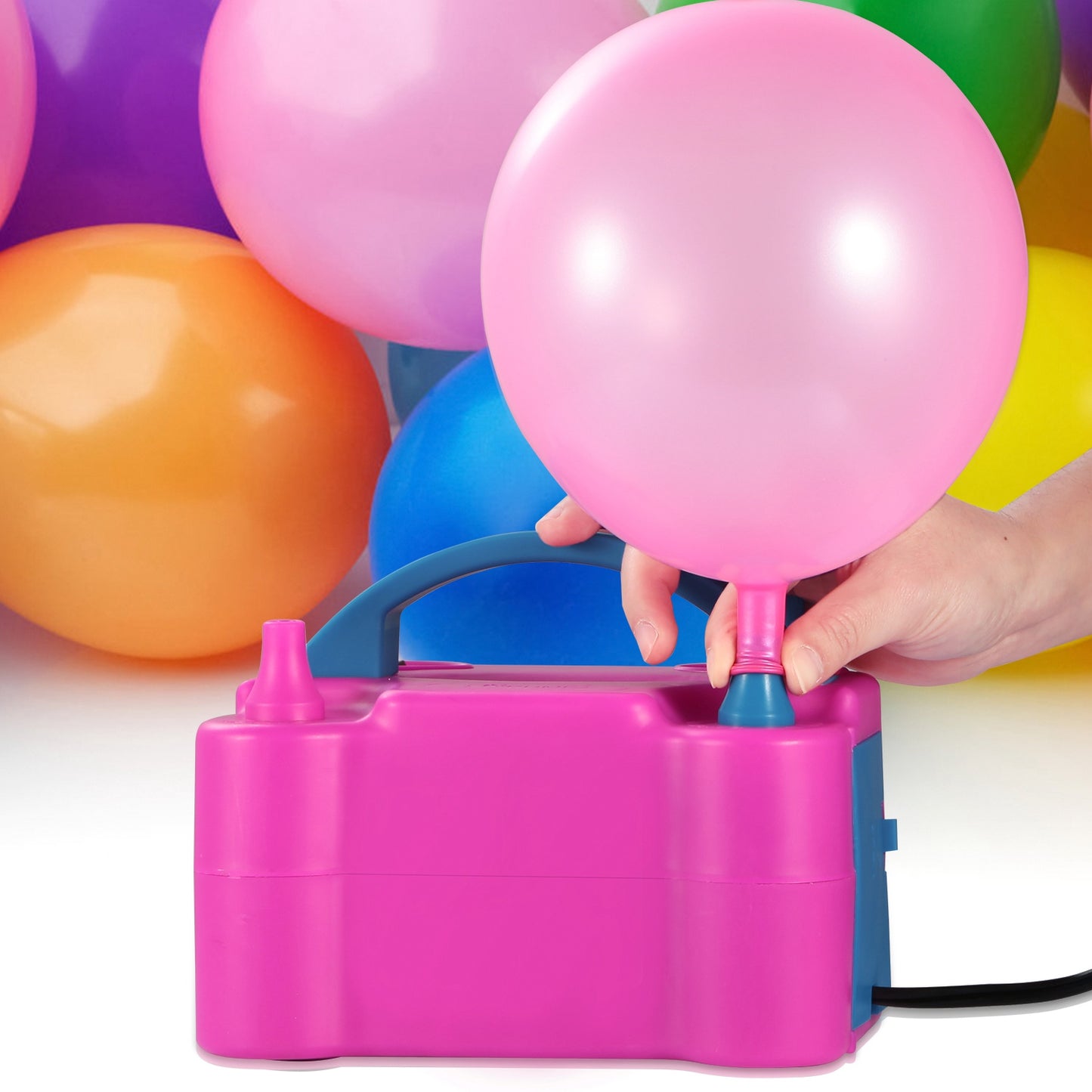 Electric Balloon Pump 600W Dual Nozzle Inflator for Parties
