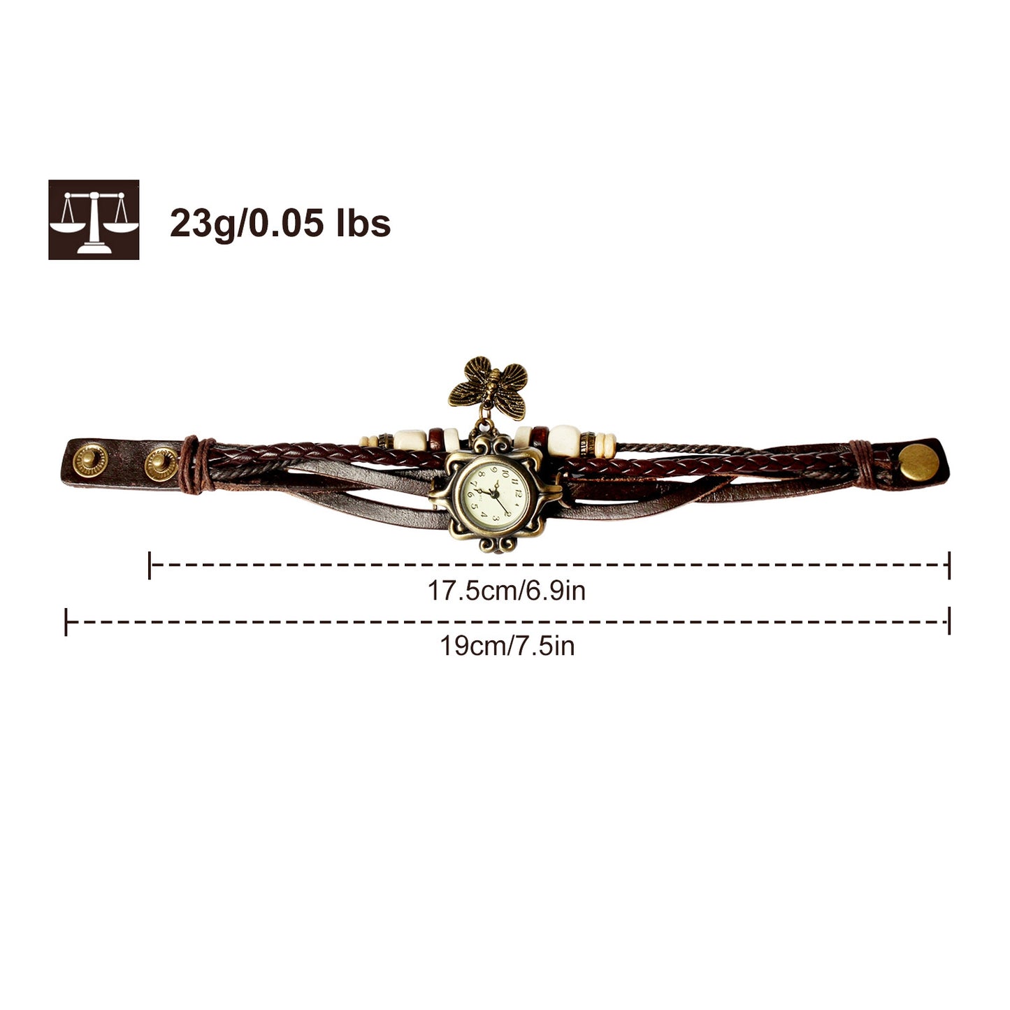 Vintage Women's Watch Bohemian Leather Watch