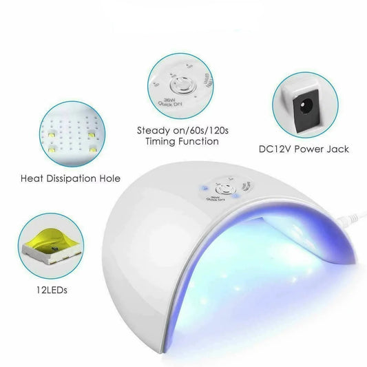 Portable UV Nail Gel Art Dryer