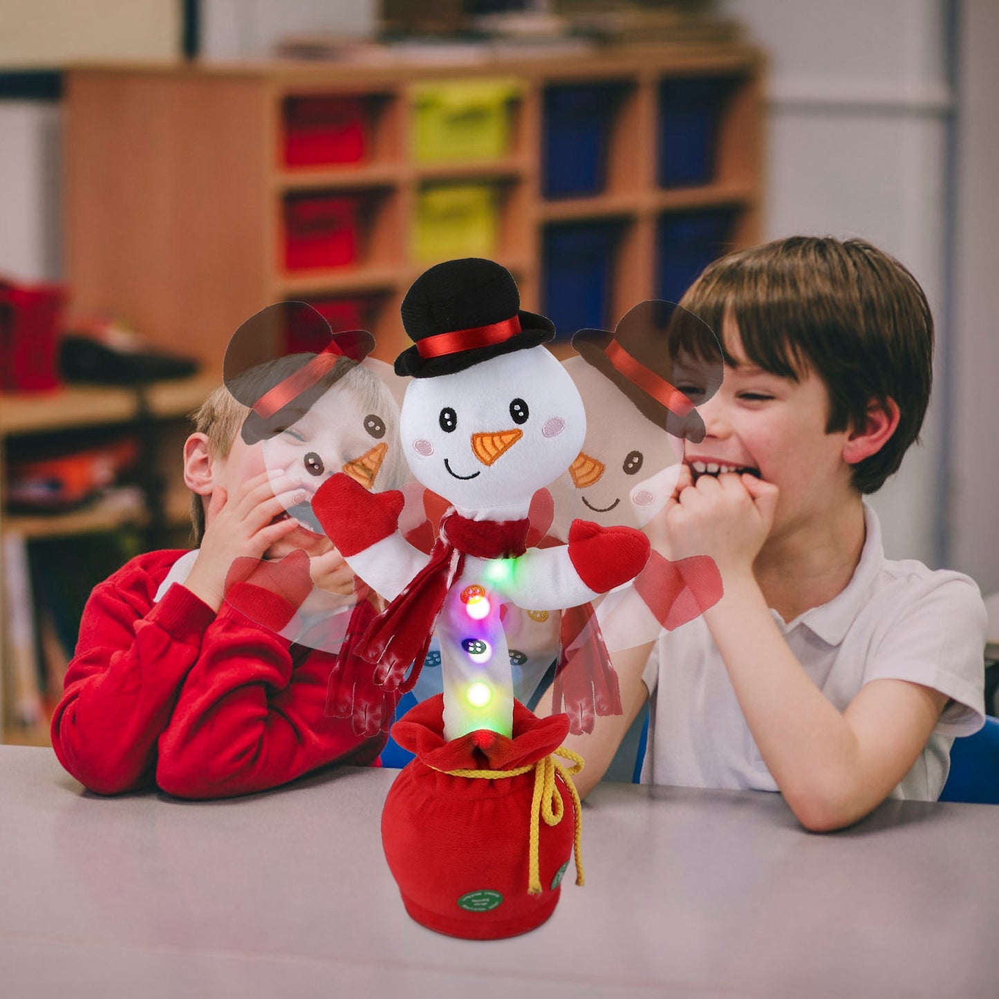 Dancing Christmas Plush Toy with Music, Lights & Recording