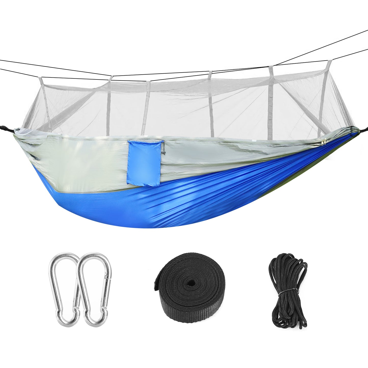 Camping Hammock with Mosquito Net - 600lb Capacity for 2 People
