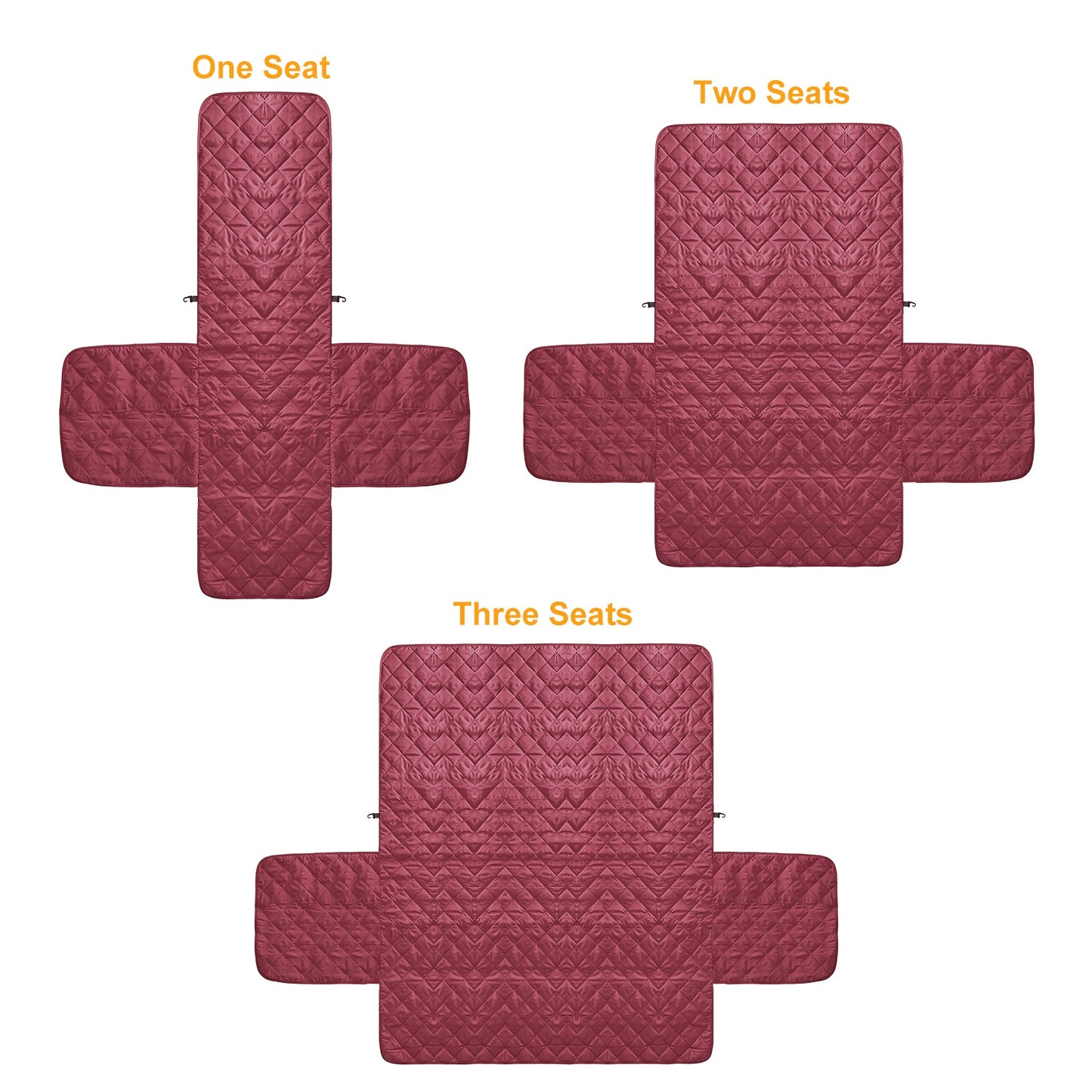 Reversible Sofa Cover with Elastic Straps - Water-Resistant