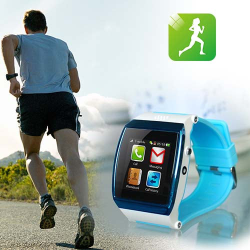 Smart Watch with Bluetooth Calling & Camera - Blue