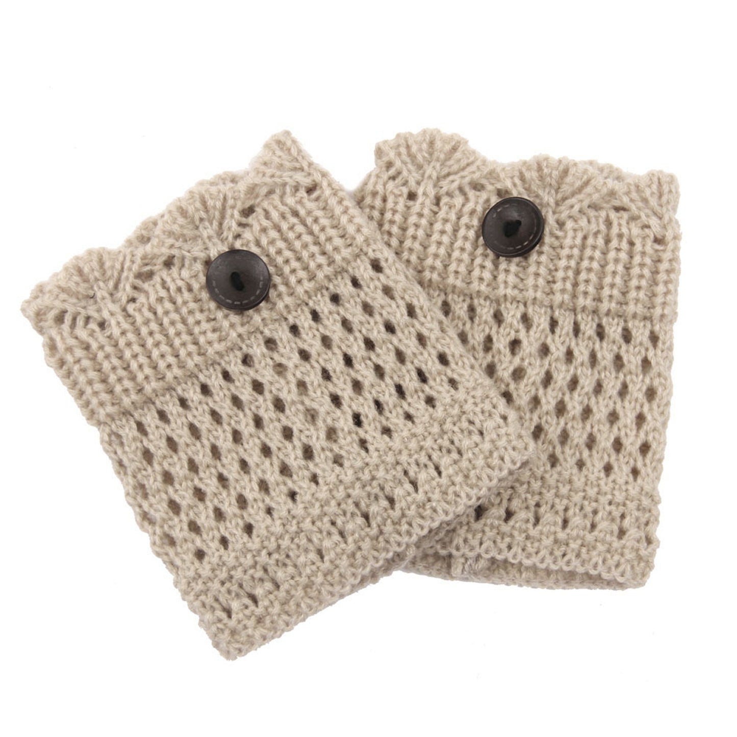 Ladies Winter Crochet Knit Leg Warmers