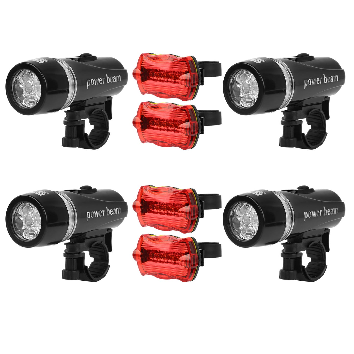 Bike Light Set Front and Rear IPX5 Water-Resistant LED