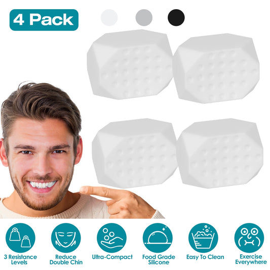 4 Pack Jawline Exerciser for Men Women